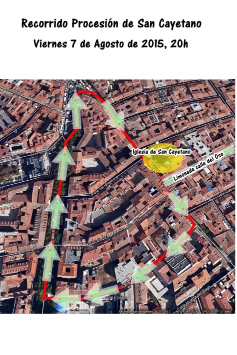 recorrido de san cayetano