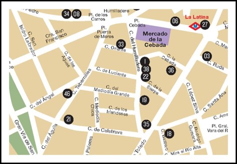 mapa la latina pincho week domingo 19